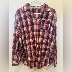 Plaid Button-up Shirt